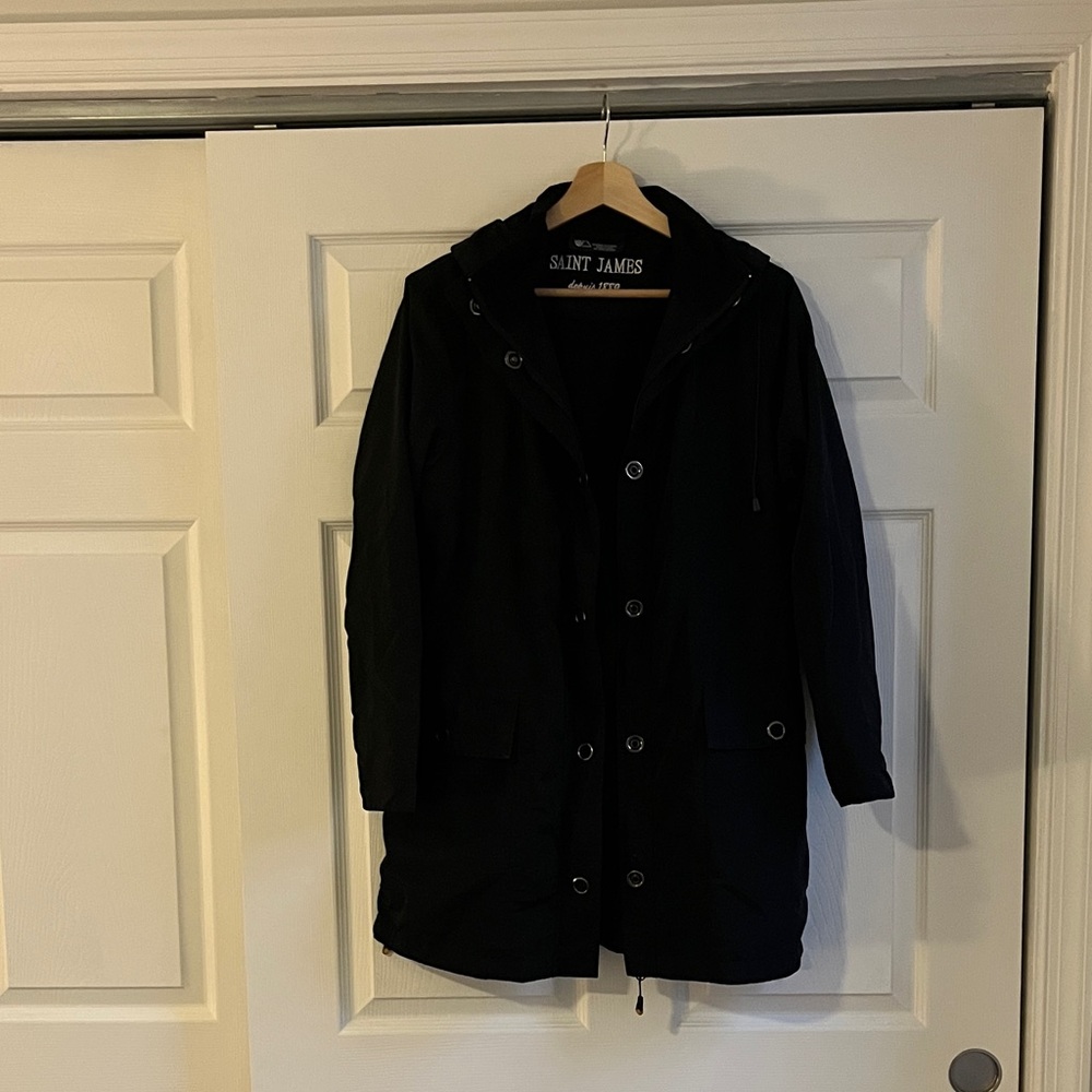 Saint James Women's Utility Jacket in Black